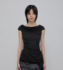 Faye Frill Sleeveless (Black)