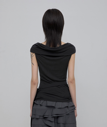 Faye Frill Sleeveless (Black)