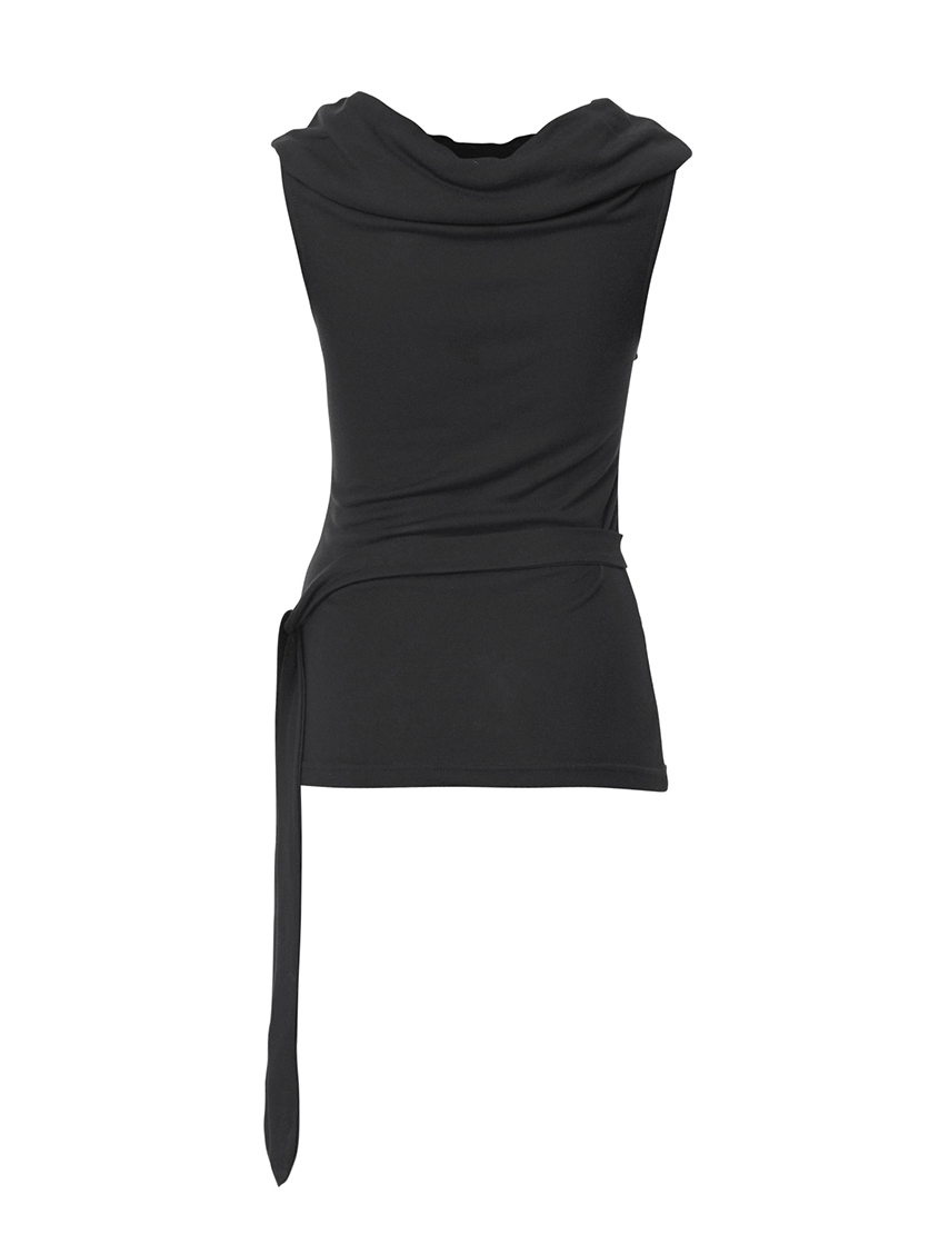 Faye Frill Sleeveless (Black)