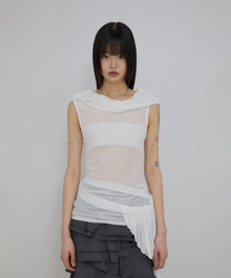 Faye Frill Sleeveless (White)