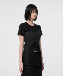 Bustier Layered T-Shirt (Black/Black)