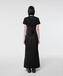 Bustier Layered T-Shirt (Black/Black)