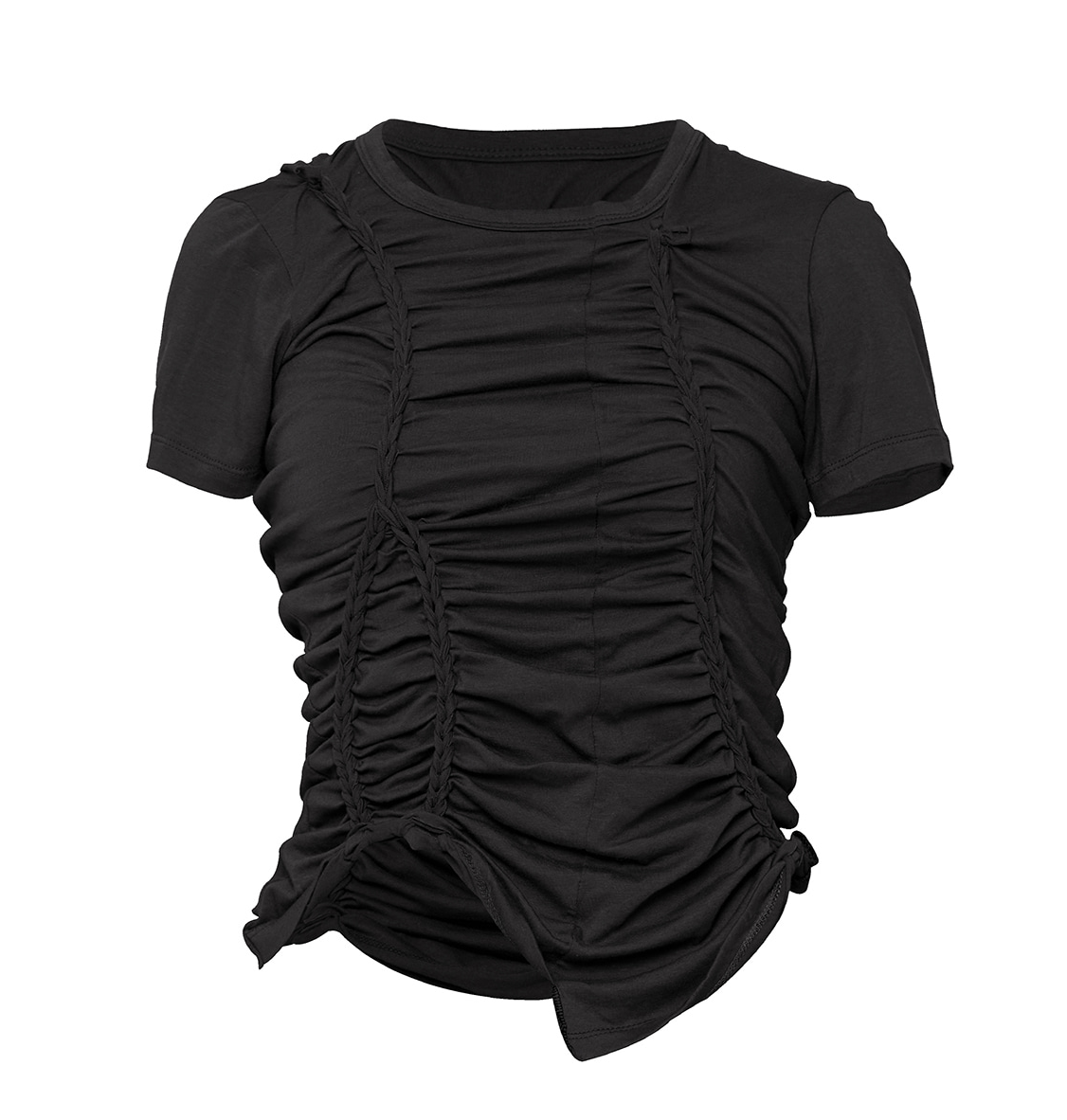 Handmade Twisted T-Shirt (Black)