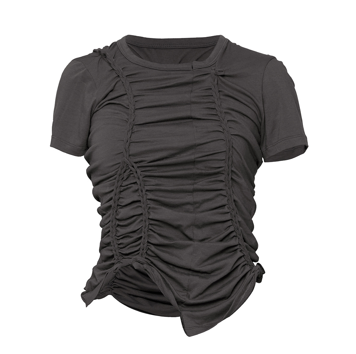 Handmade Twisted T-Shirt (Charcoal)