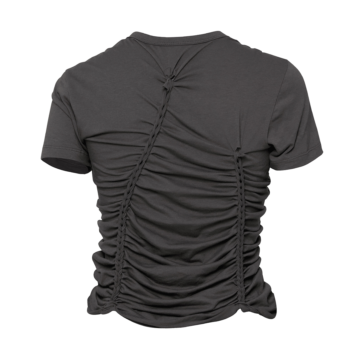Handmade Twisted T-Shirt (Charcoal)