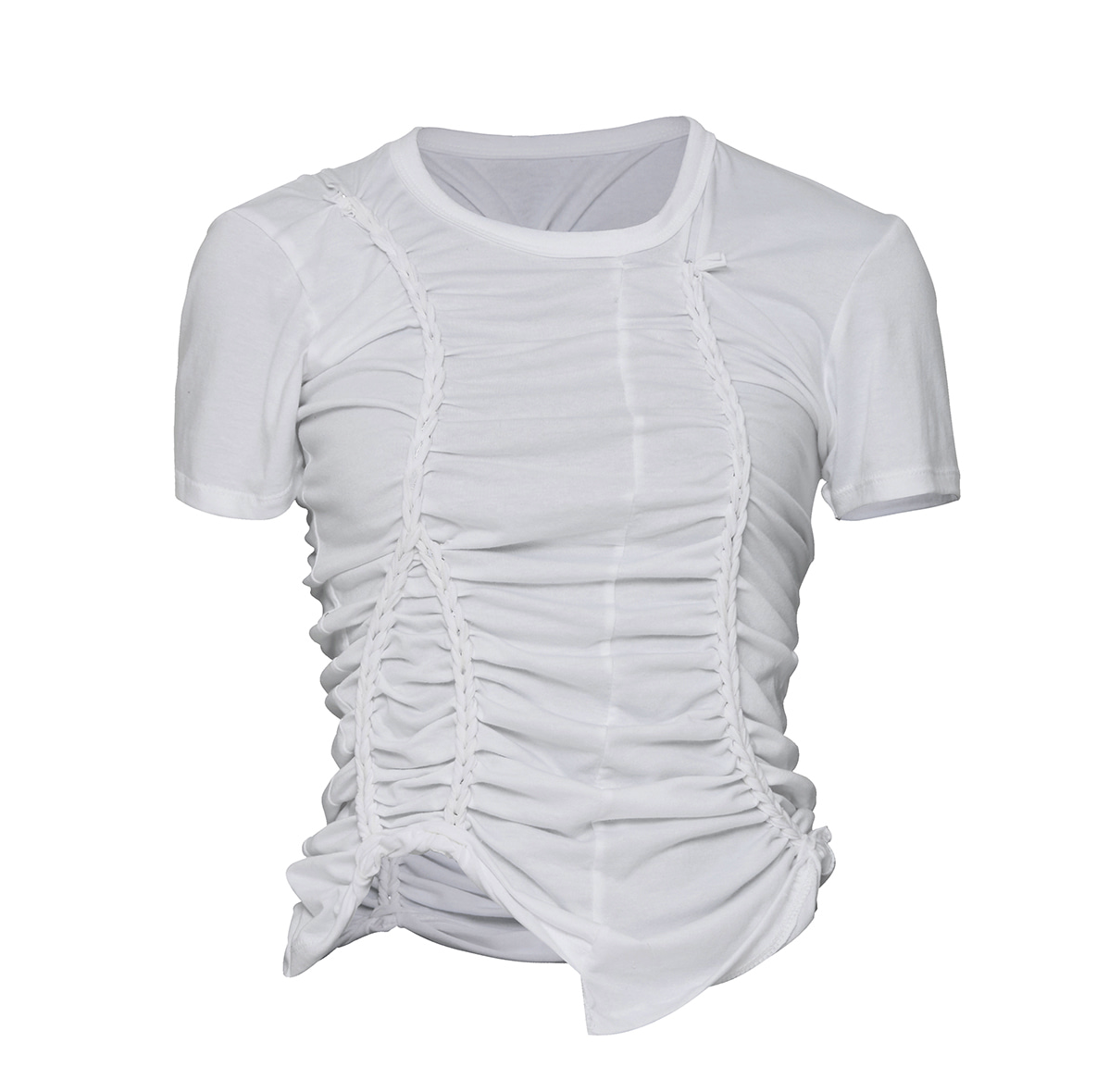 Handmade Twisted T-Shirt (White)