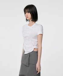 Handmade Twisted T-Shirt (White)