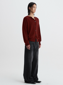 Leopard Layered Keychain Gray