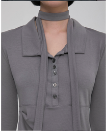 Asymmetrical Draped Hoodie Grey