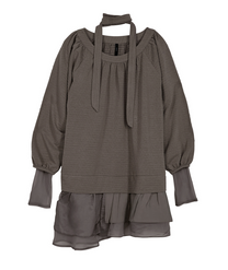 3-Layered Scarf Long Sleeve (Brown)