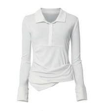 Asymmetrical Draped Hoodie (Ivory)