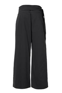 Layered Wrap Trousers (Black)
