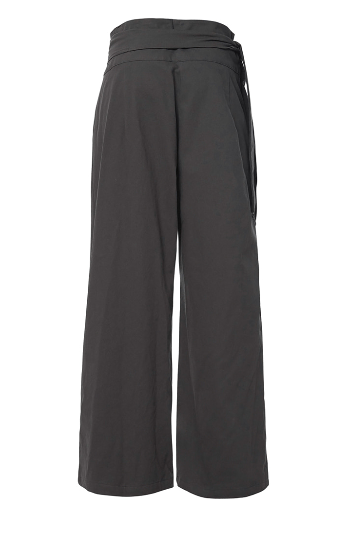Layered Wrap Trousers (Charcoal)