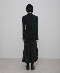 Layered Chifon Scarf Long Sleeve