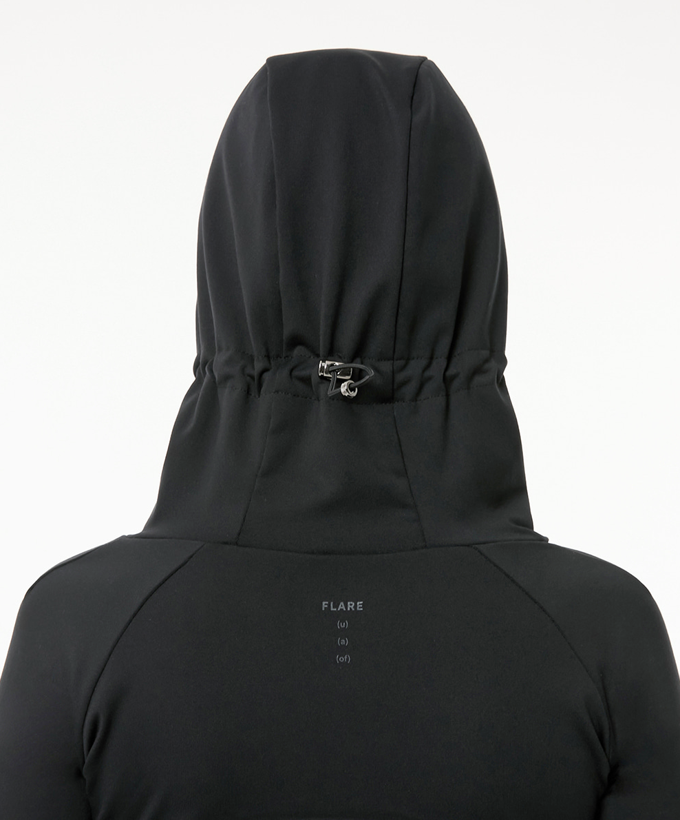 Division Cut-Out Hooded Zip-Up