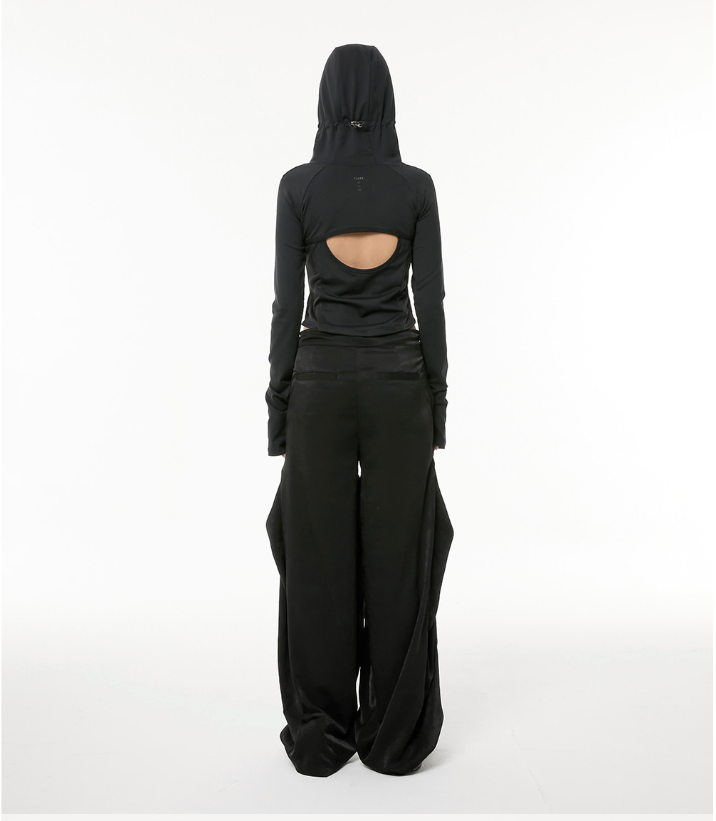 Division Cut-Out Hooded Zip-Up