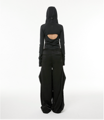 Division Cut-Out Hooded Zip-Up