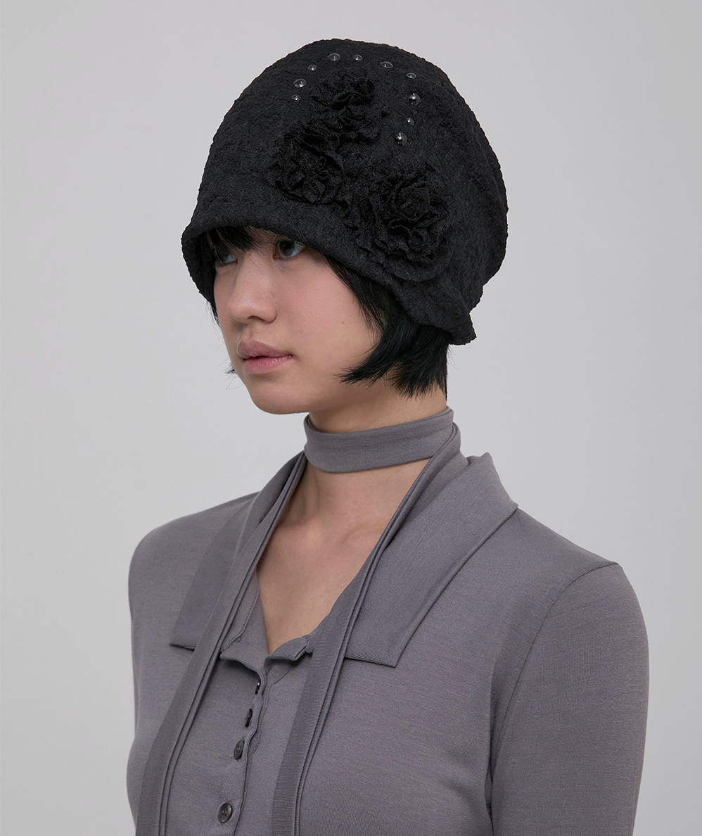 Ruffle Shirring Beanie