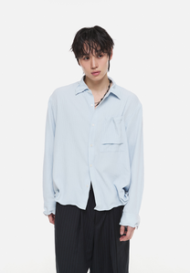 Crinkle Wire Shirt (Sky Blue)