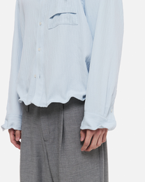 Crinkle Wire Shirt (Sky Blue)