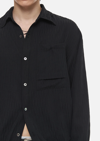 Crinkle Wire Shirt (Black)