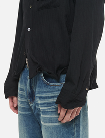 Crinkle Wire Shirt (Black)