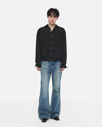 Crinkle Wire Shirt (Black)