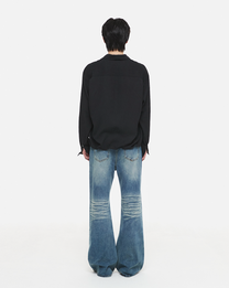 Crinkle Wire Shirt (Black)