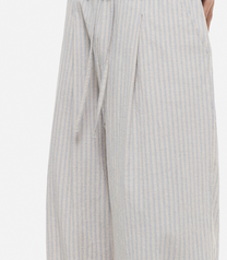 Cozy Pajama Stripe Pants (White)