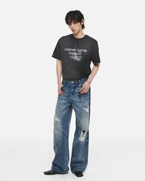 Heritage Destroyed Denim Pants (Blue)