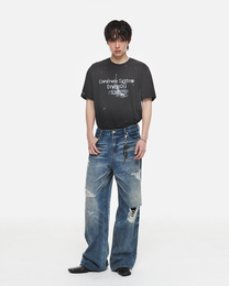 Heritage Destroyed Denim Pants (Blue)