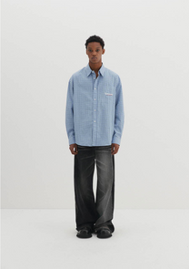 Two-Faced Wide Denim Pants (Black)