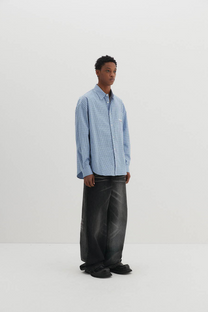 Two-Faced Wide Denim Pants (Black)