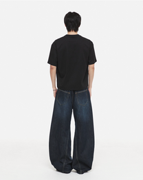 Compact Cotton Crop T-shirt (Black)