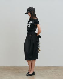 Skirt:03 - Pleated Skirt (Black)