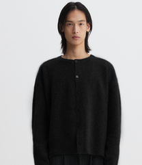 Legacy Round Crop  Cardigan (Black)