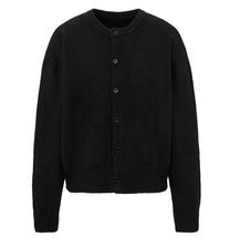 Legacy Round Crop  Cardigan (Black)