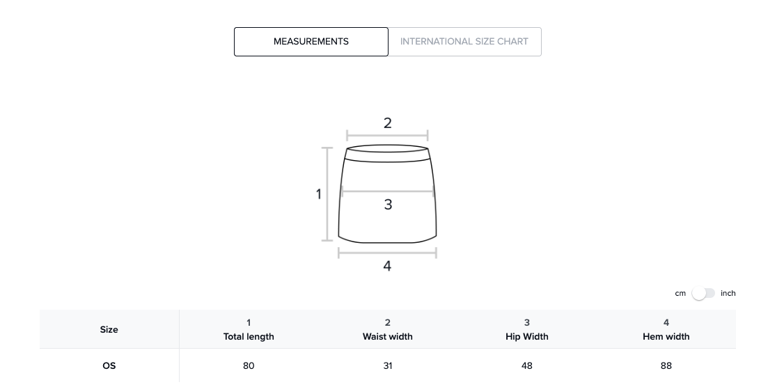 W - Asymmetric Shorts Skirt (Black)