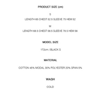 Waffle Rugby Tee Black