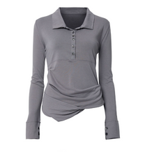 Asymmetrical Draped Hoodie Grey