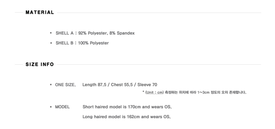 3-Layered Scarf Long Sleeve (Black)