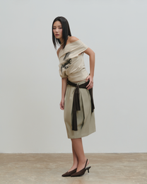 Skirt:03 - Pleated Skirt (Beige)