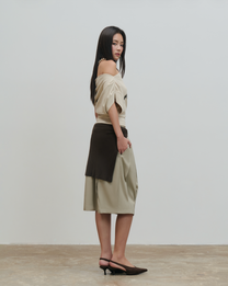 Skirt:03 - Pleated Skirt (Beige)