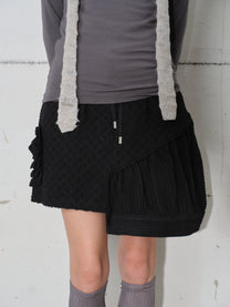 Asymmetry Embroidery Skirt