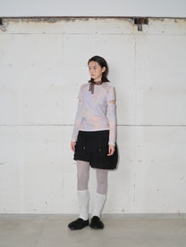 Asymmetry Embroidery Skirt