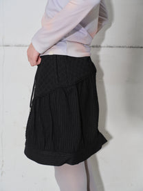 Asymmetry Embroidery Skirt