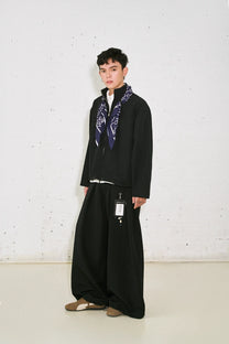 Pleated Eyelet Trousers