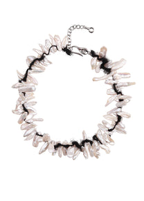 Tooth Thread Pearl Necklace
