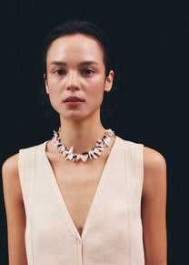 Tooth Thread Pearl Necklace