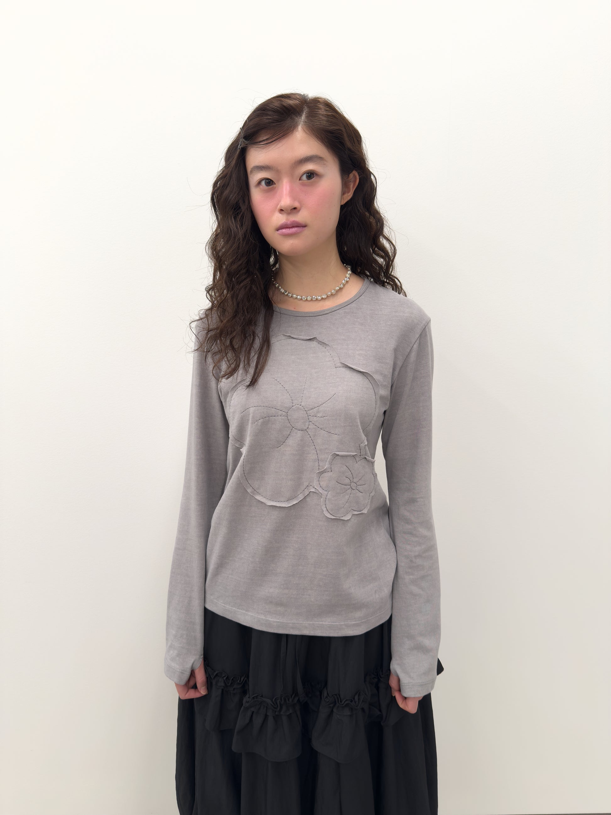 Flower Appliqué Top